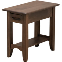 Augusta Walnut Wood Small Rectangle Open End Table | CO