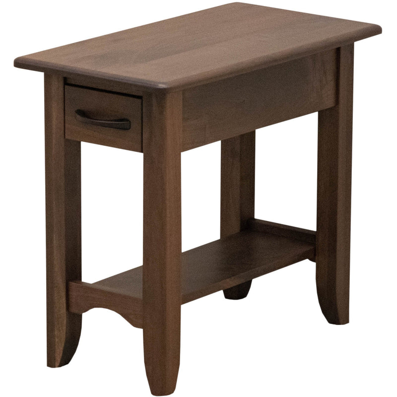 Augusta Walnut Wood Small Rectangle Open End Table | CO