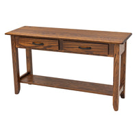 Augusta Oak Wood Open Sofa Table | ASB