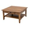 Augusta Maple Wood Square Open Coffee Table | HC