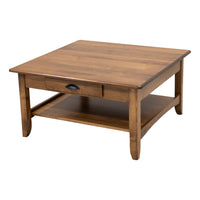 Augusta Maple Wood Square Open Coffee Table | HC