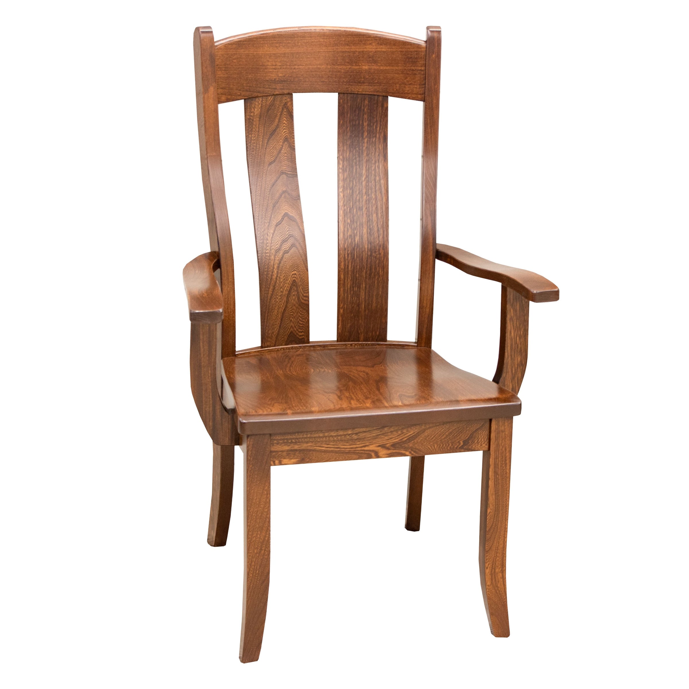 Augusta Elm Wood Arm Dining Chair | MC