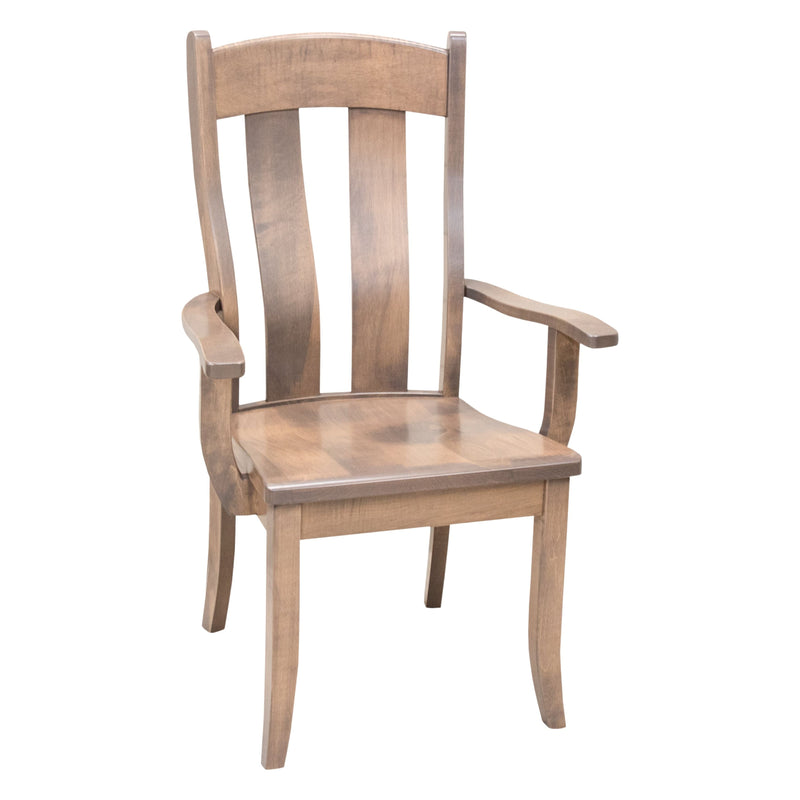 Augusta Maple Wood Arm Dining Chair | WB