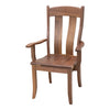 Augusta Walnut Wood Arm Dining Chair | NAT