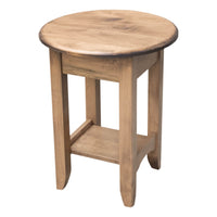 Augusta Maple Wood Round Open End Table | WB
