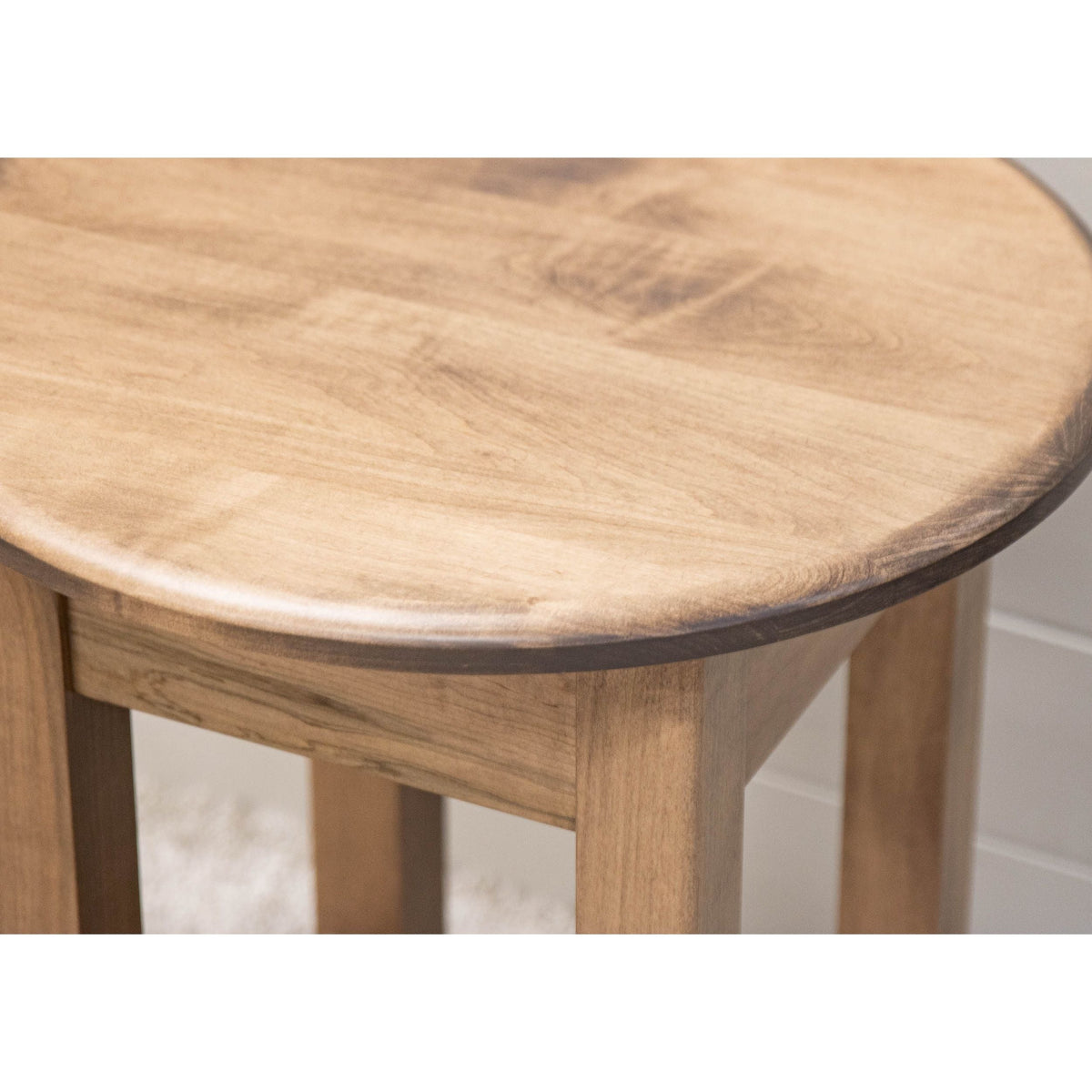 Augusta Maple Wood Round Open End Table | WB