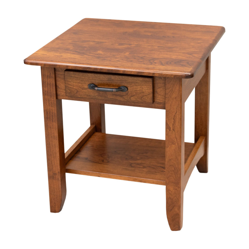 Augusta Cherry Wood Large Square Open End Table | MC
