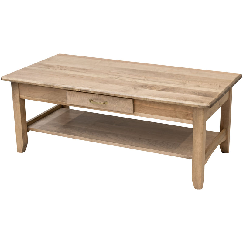 Augusta Maple Wood Rectangle Open Coffee Table | DS