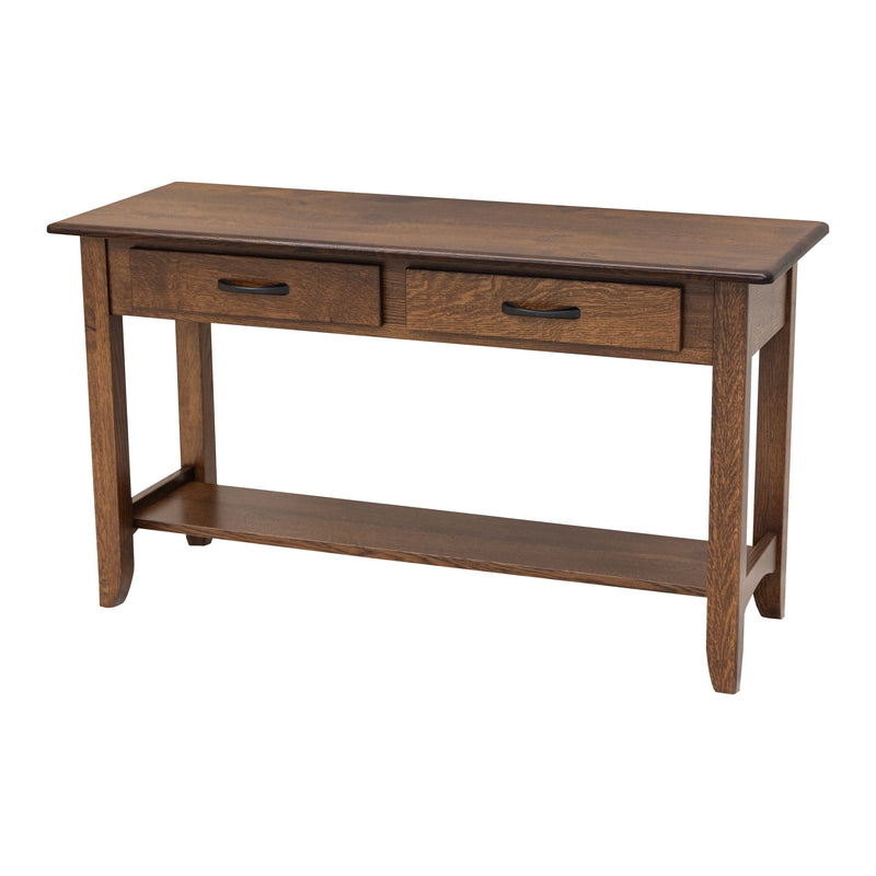 Augusta Quarter Sawn White Oak Wood Open Sofa Table | ASB