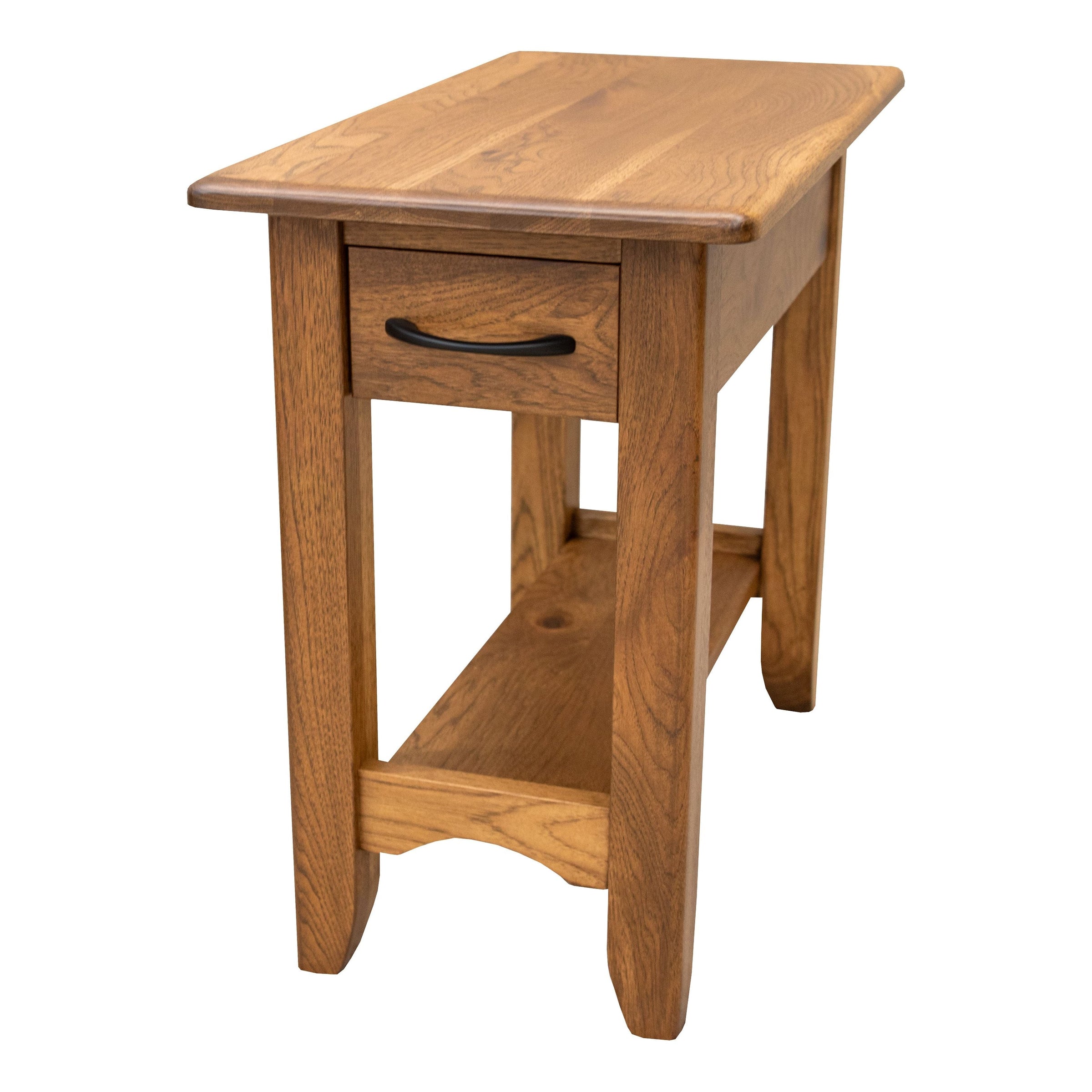 Augusta Hickory Wood Small Rectangle Open End Table | HC