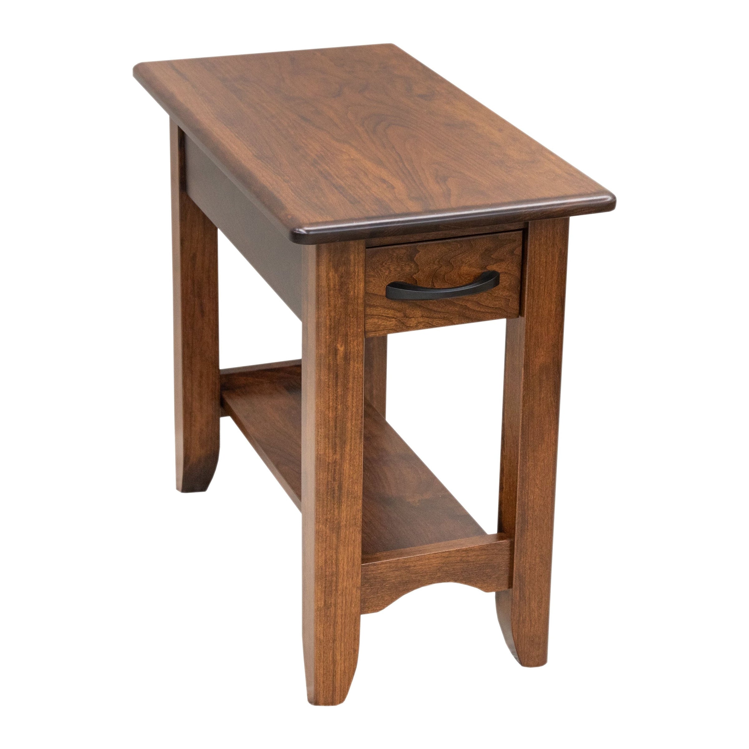 Augusta Cherry Wood Small Rectangle Open End Table | ASB