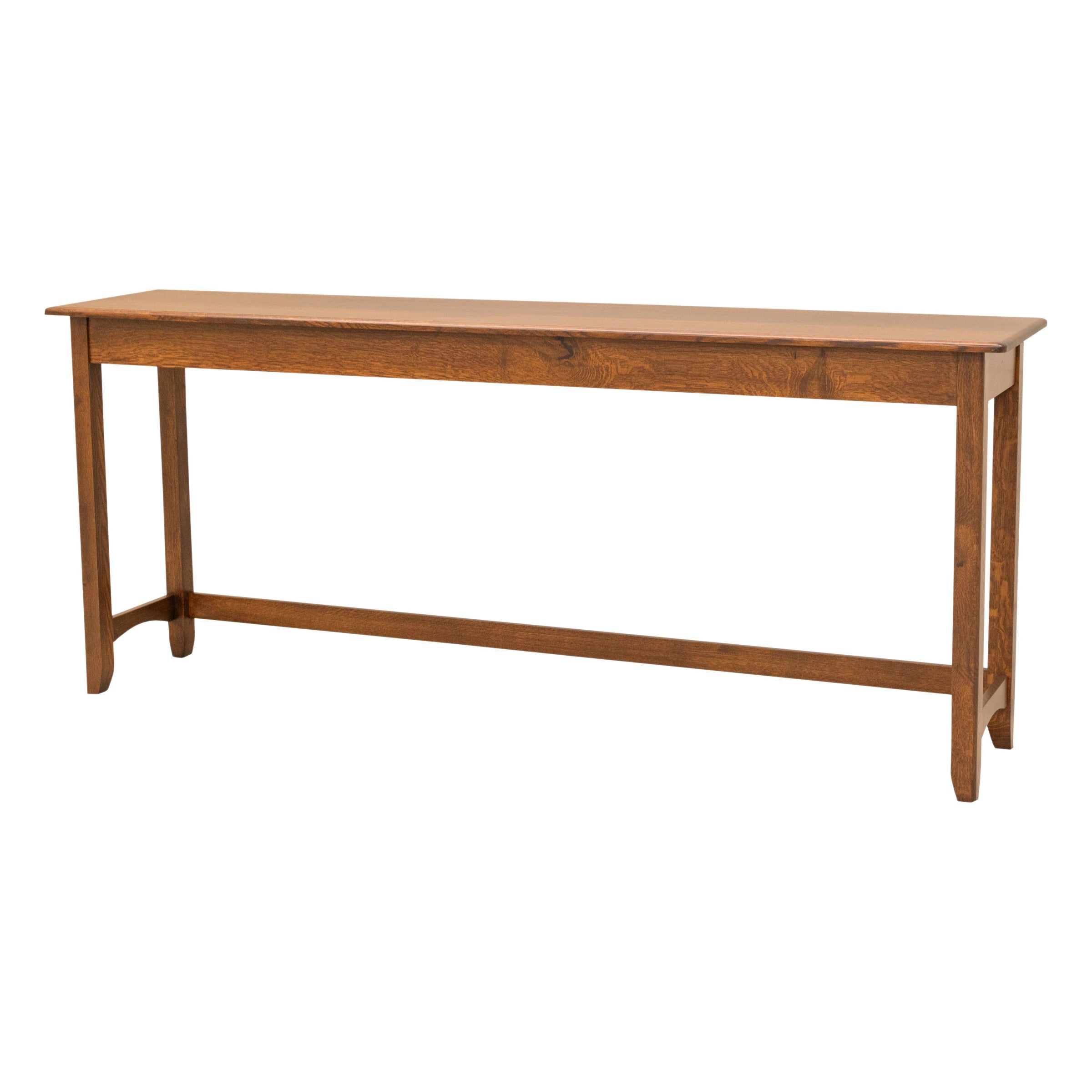 Augusta Quarter Sawn White Oak Wood Sofa Bar Table | MC