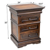 Madison Amish 3-Drawer Nightstand