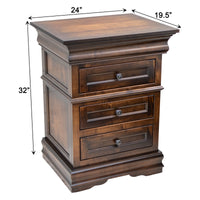 Madison Amish 3-Drawer Nightstand