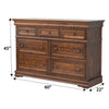 Madison Amish 7-Drawer Tall Dresser