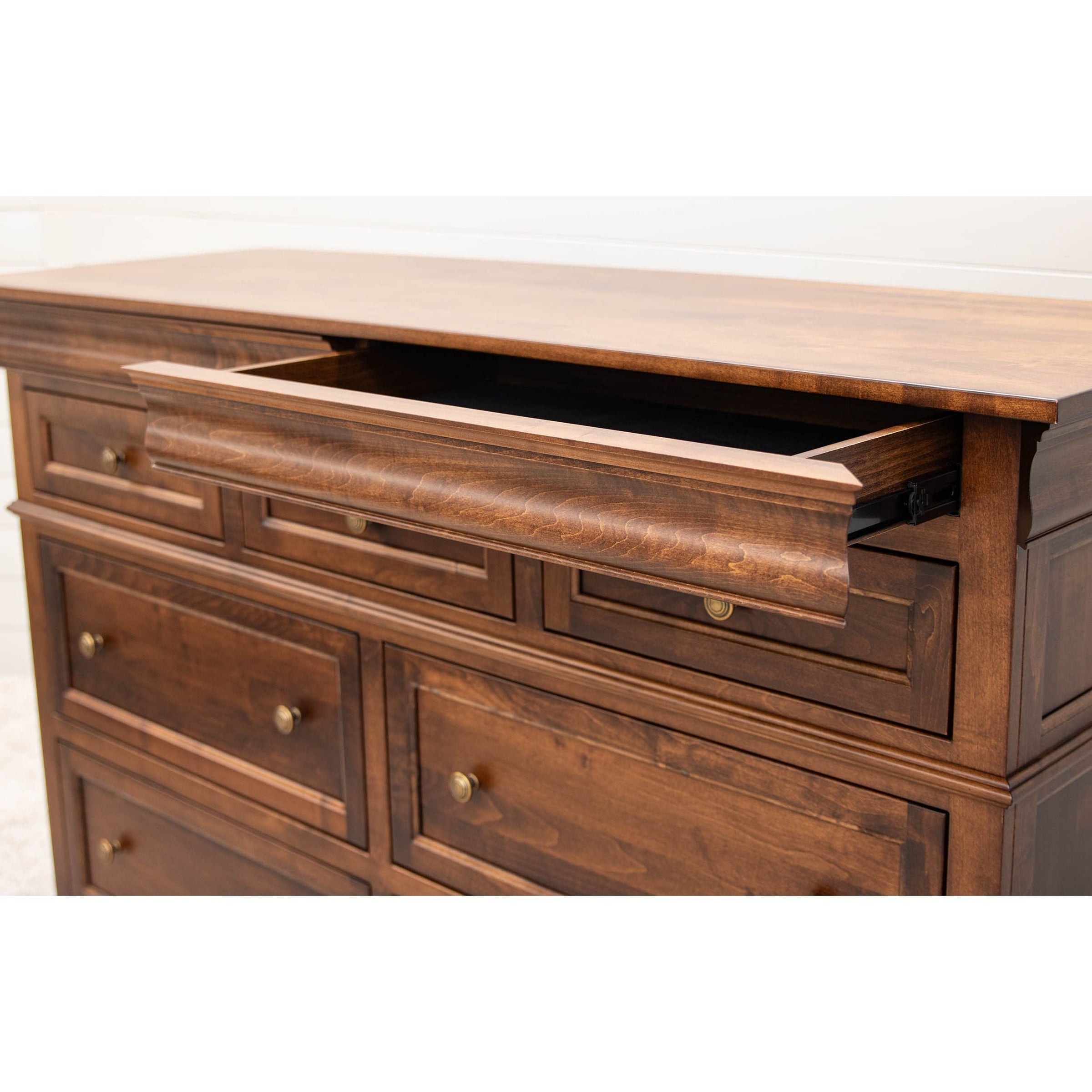 Madison Maple Wood 7-Drawer Tall Dresser | ASB