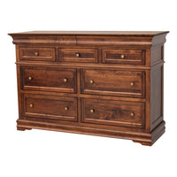 Madison Maple Wood 7-Drawer Tall Dresser | ASB