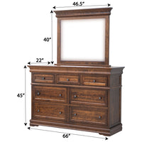 Madison Amish 7-Drawer Tall Dresser
