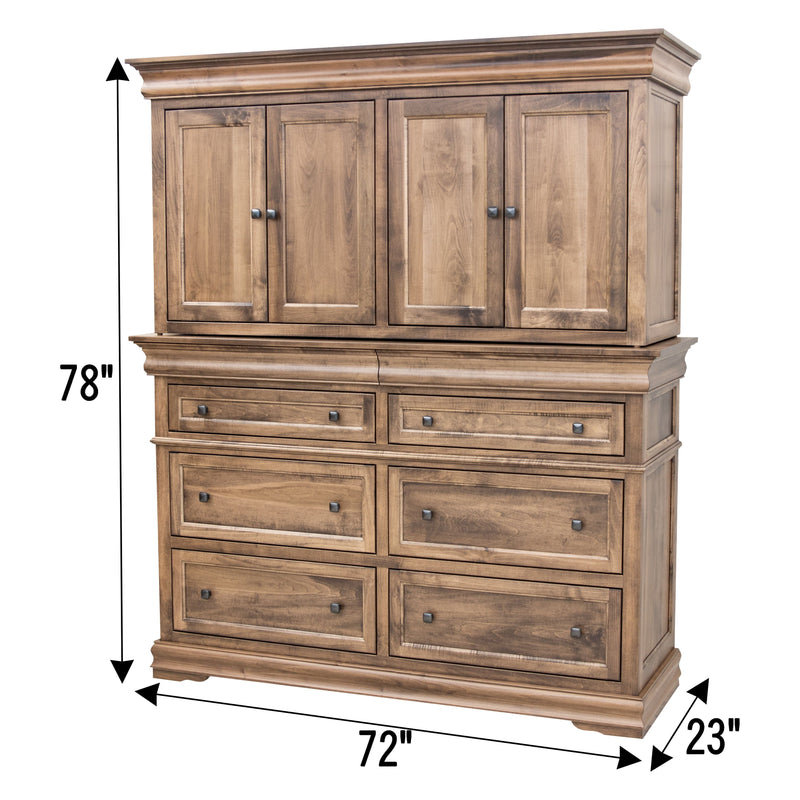Madison Amish Mule Chest Armoire
