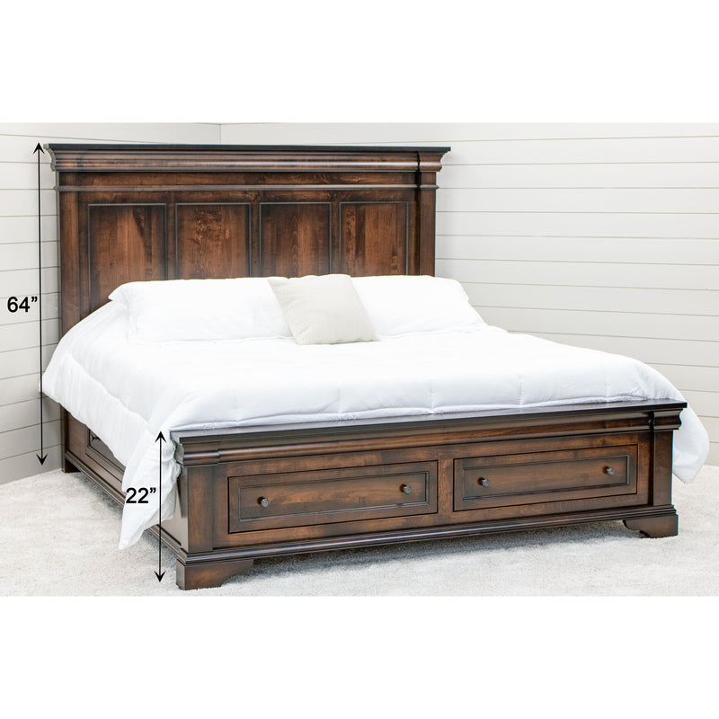 Madison Amish Storage Platform Bed