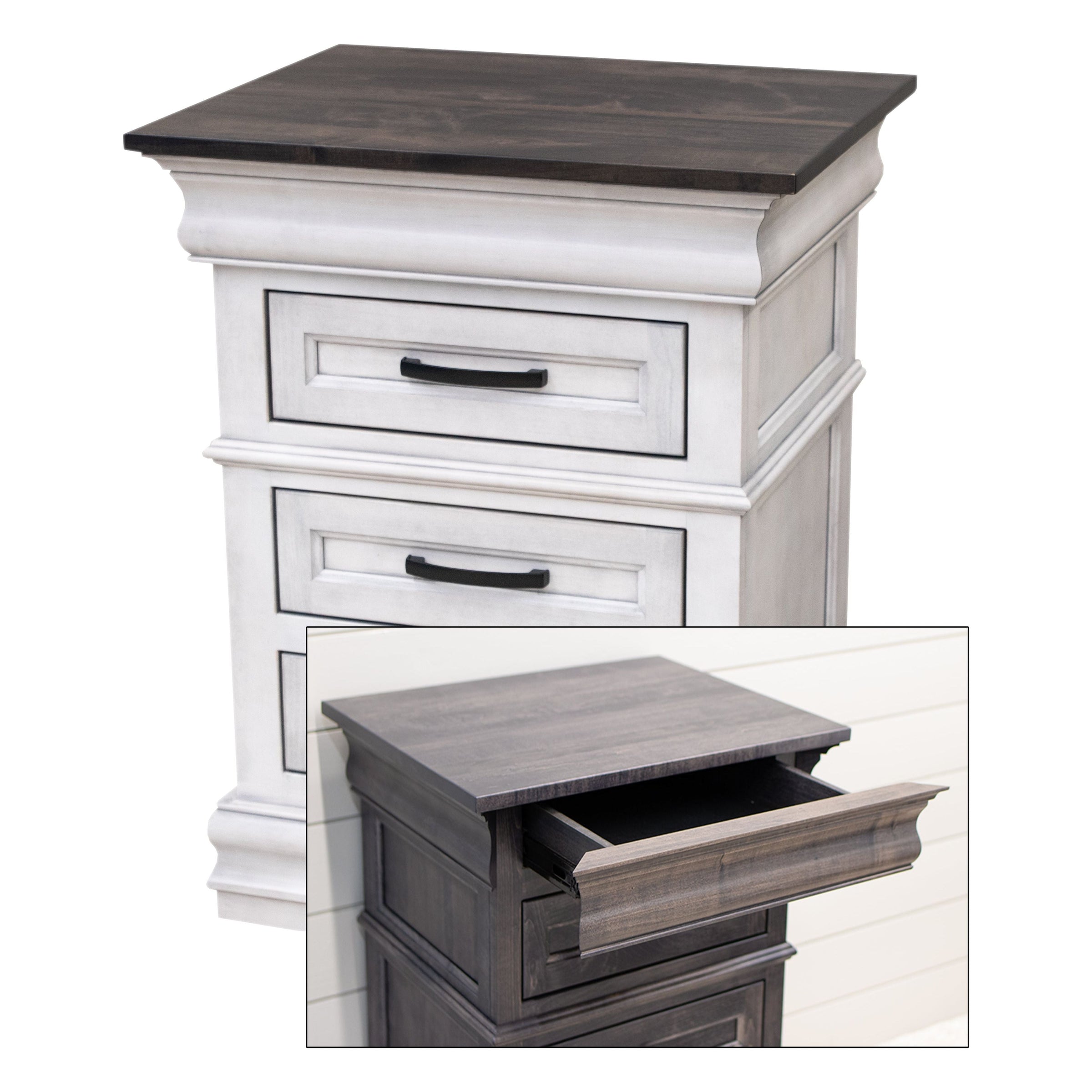 Madison Amish 3-Drawer Nightstand