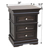 Madison Amish 3-Drawer Nightstand
