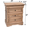Madison Amish 3-Drawer Nightstand