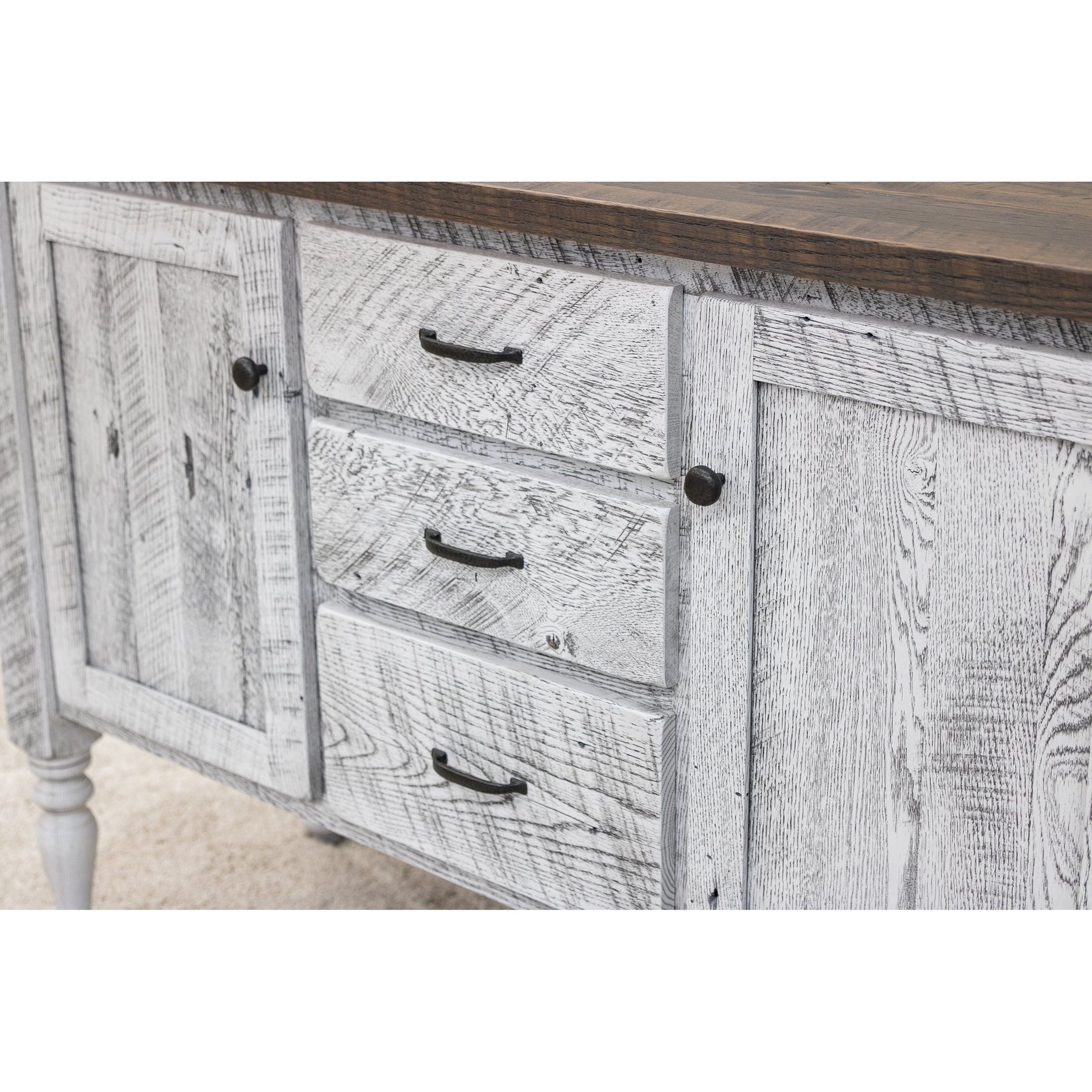 Madison Reclaimed White & Wood Buffet | TW&SP