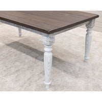 Belair  Reclaimed White & Wood Dining Table | TW&SP