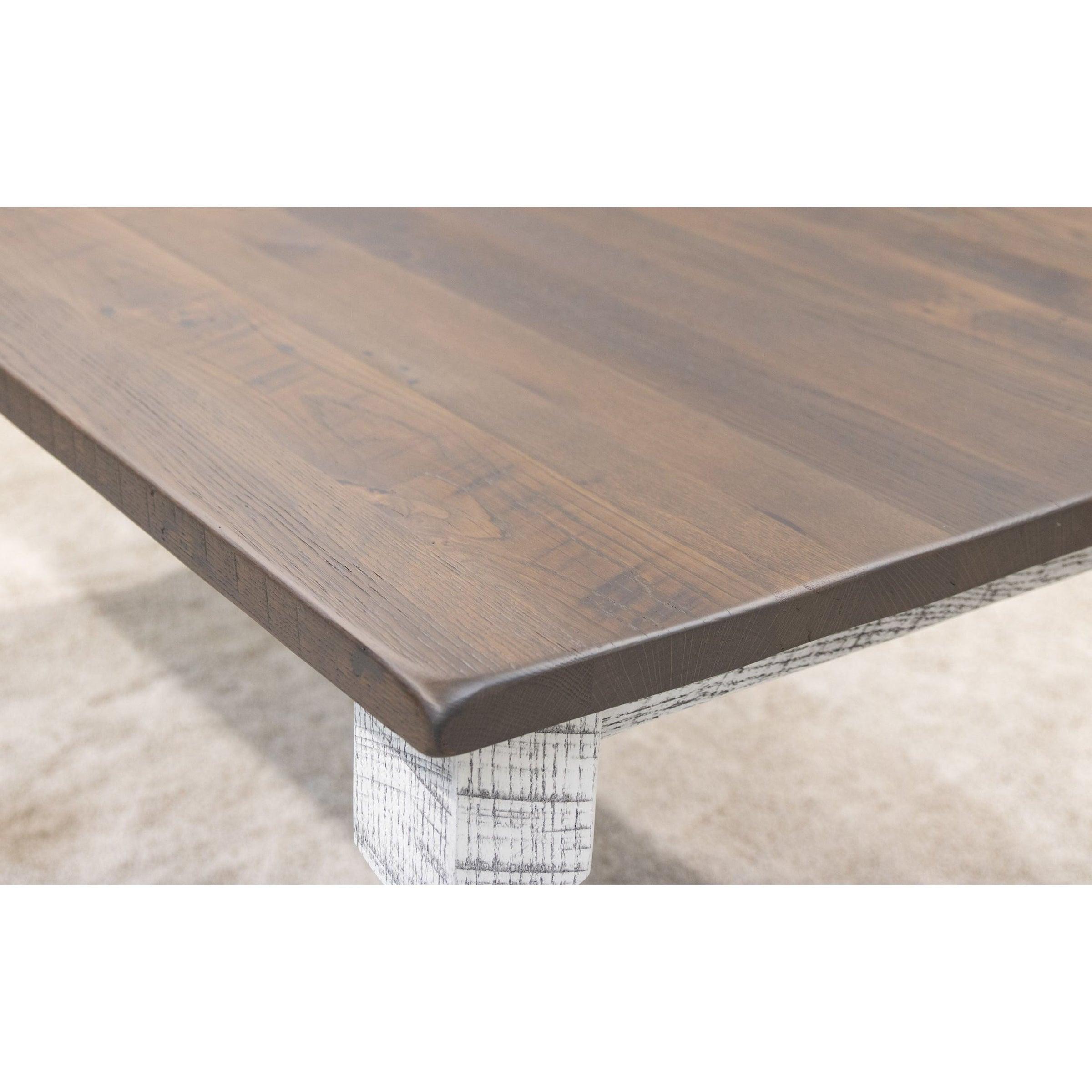 Belair  Reclaimed White & Wood Dining Table | TW&SP