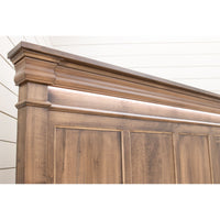 Madison King Maple Wood Storage Platform Bed | ASB