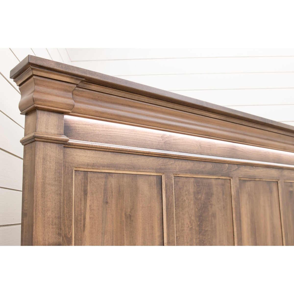Madison King Maple Wood Storage Platform Bed | ASB