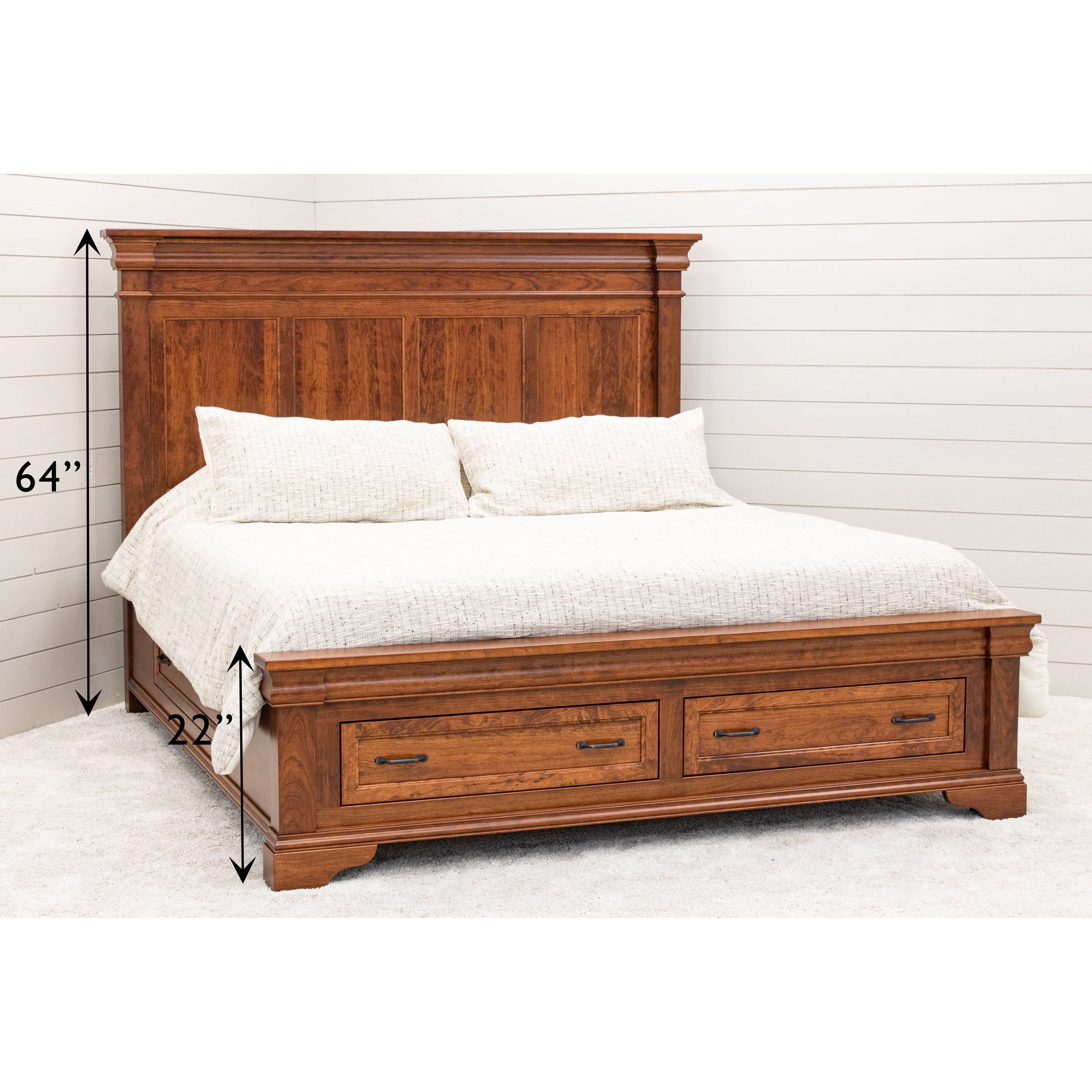 Madison Amish Storage Platform Bed