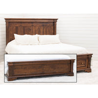 Madison California King Maple Wood Storage Platform Bed | ASB