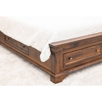 Madison Queen Maple Wood Storage Platform Bed | ASB