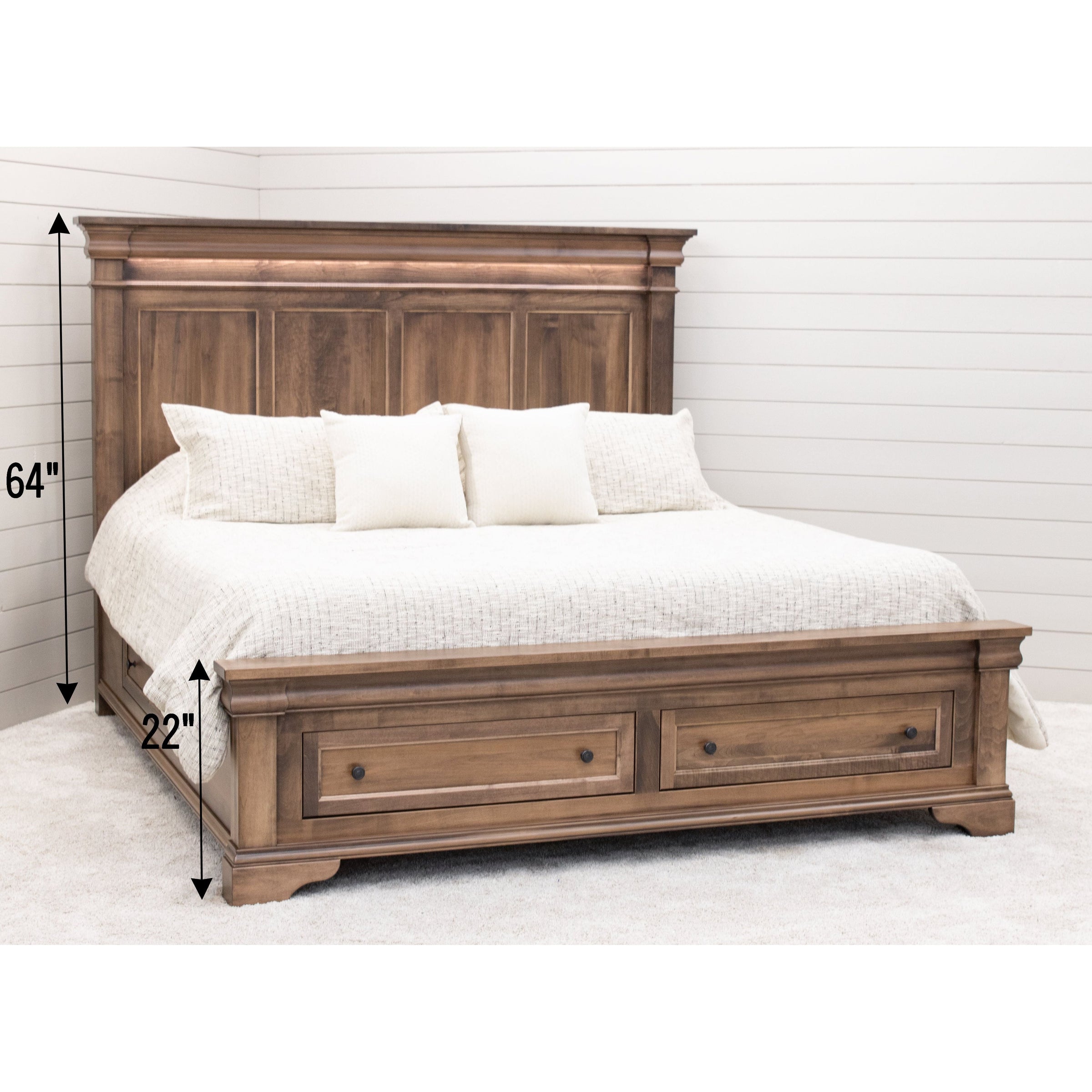 Madison Amish Storage Platform Bed