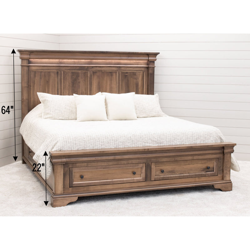 Madison Amish Storage Platform Bed