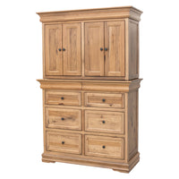 Madison Hickory Wood Mule Chest Armoire | WB