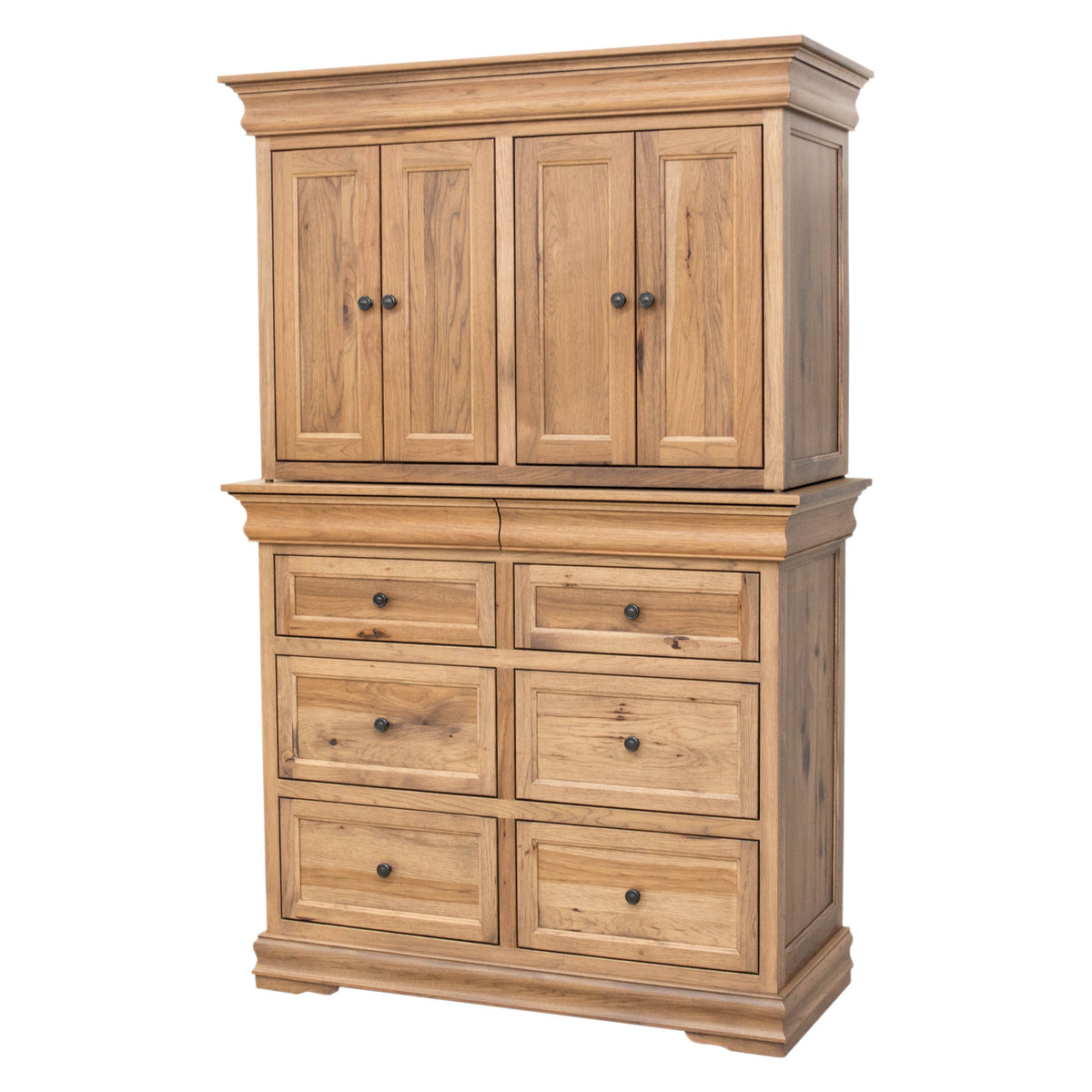 Madison Hickory Wood Mule Chest Armoire | WB