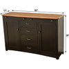 Bennet Black & Wood Buffet - 60" | M-EB&E-MC