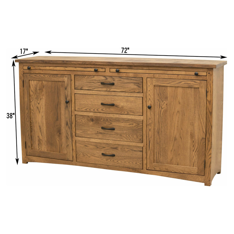 Bennet White Oak Wood Buffet - 72" | CO