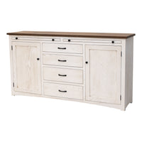Bennet White & Wood Buffet - 72" | CS&CO