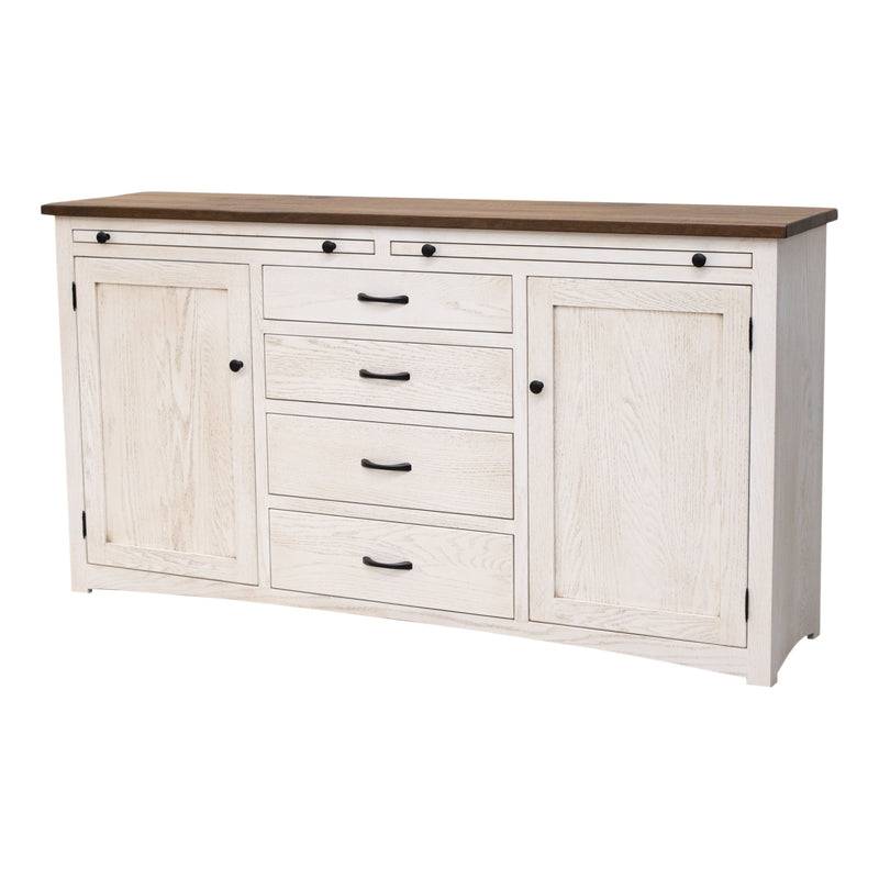 Bennet White & Wood Buffet - 72" | CS&CO