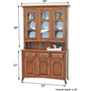 Bismark Maple Wood Hutch, 56" wide | BOS