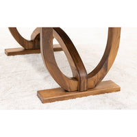 Bismark Large Hickory Wood Extending Amish Dining Table | HC