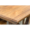 Bismark Large Hickory Wood Extending Amish Dining Table | HC