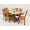 Bismark Large Hickory Wood Extending Amish Dining Table | HC