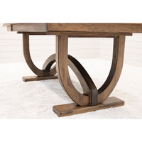 Bismark Large Hickory Wood Extending Amish Dining Table | CO