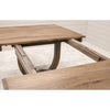 Bismark Large Hickory Wood Extending Amish Dining Table | CO