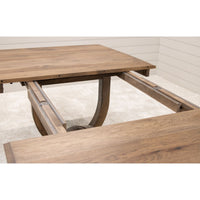 Bismark Large Hickory Wood Extending Amish Dining Table | CO